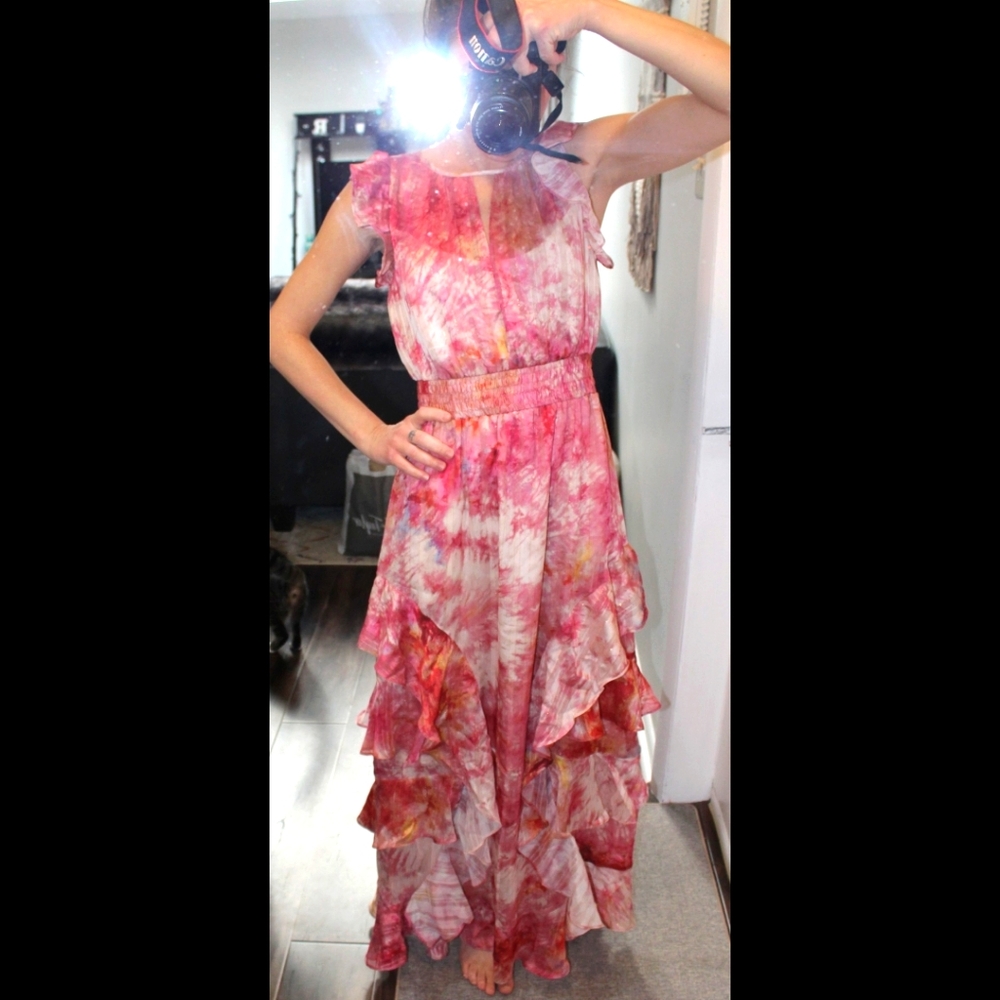 NWT RACHEL Rachel Roy Tie-Dyed Maxi Dress